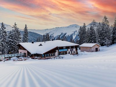 Gruppenhäuser im Winter